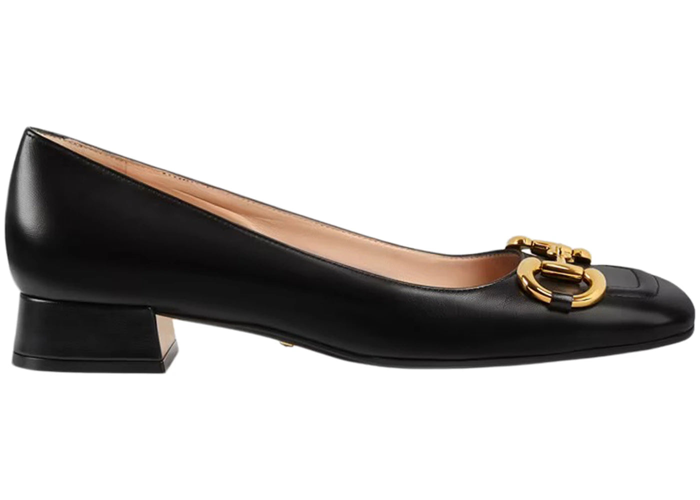 gucci horsebit ballet flat black leather