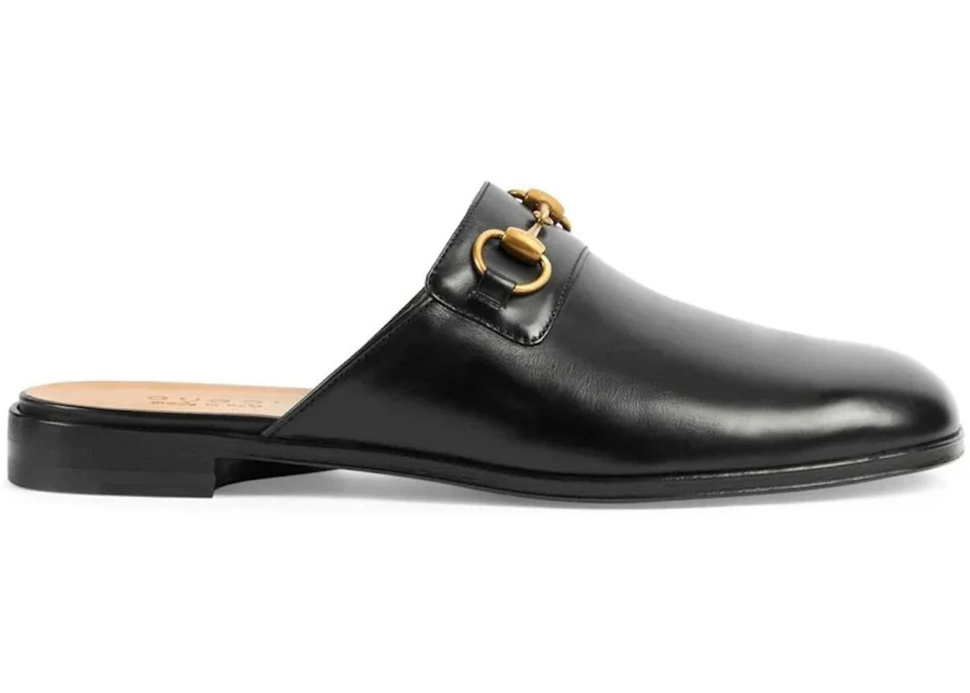 gucci horsebit slipper black