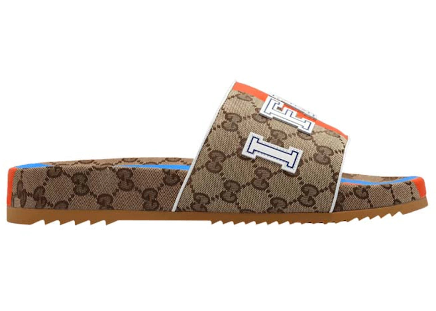 gucci i feel gucci slide beige blue orange
