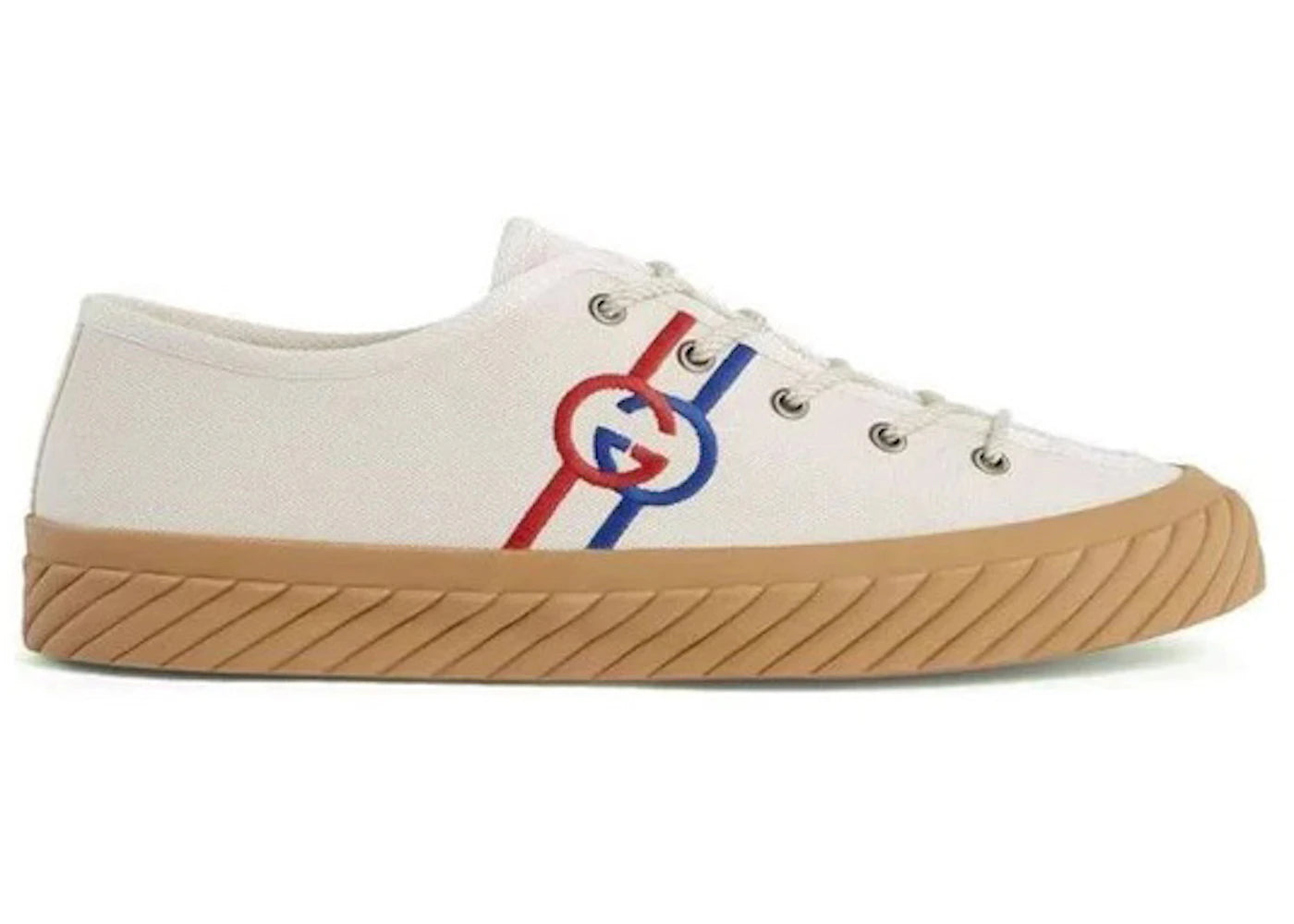 gucci interlocking g low beige red blue