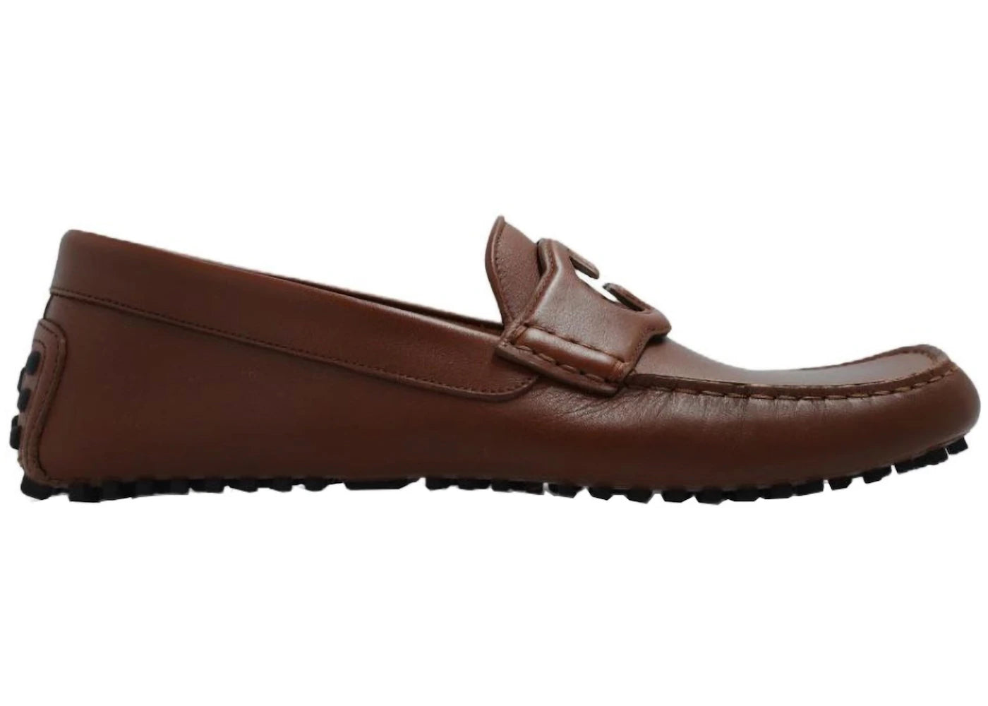 gucci interlocking g moccasins brown