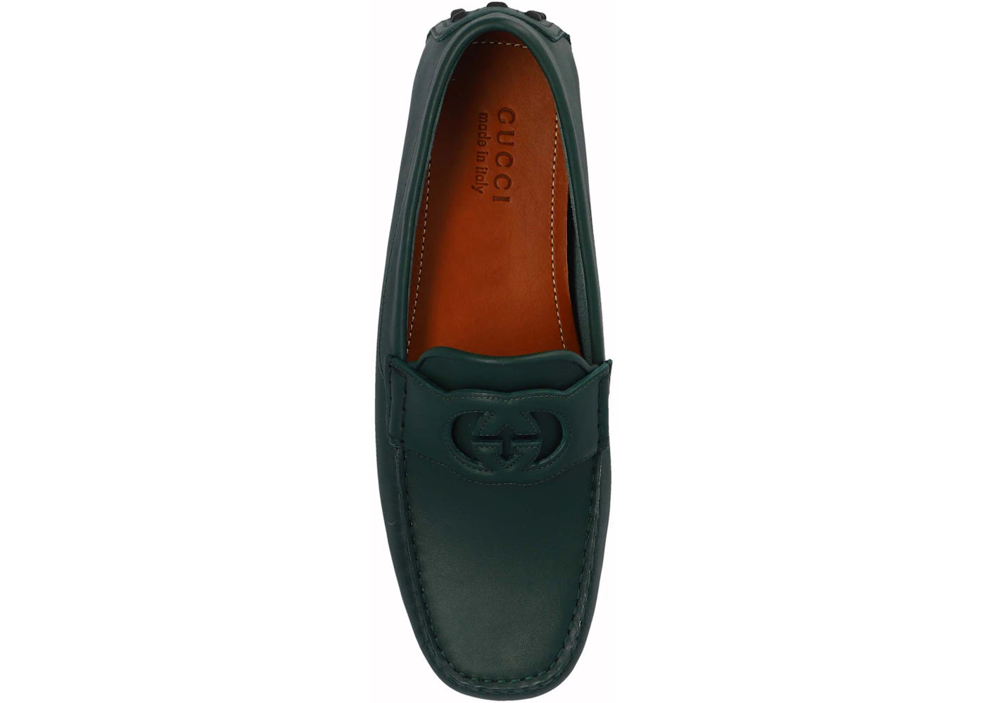 gucci interlocking g moccasins green