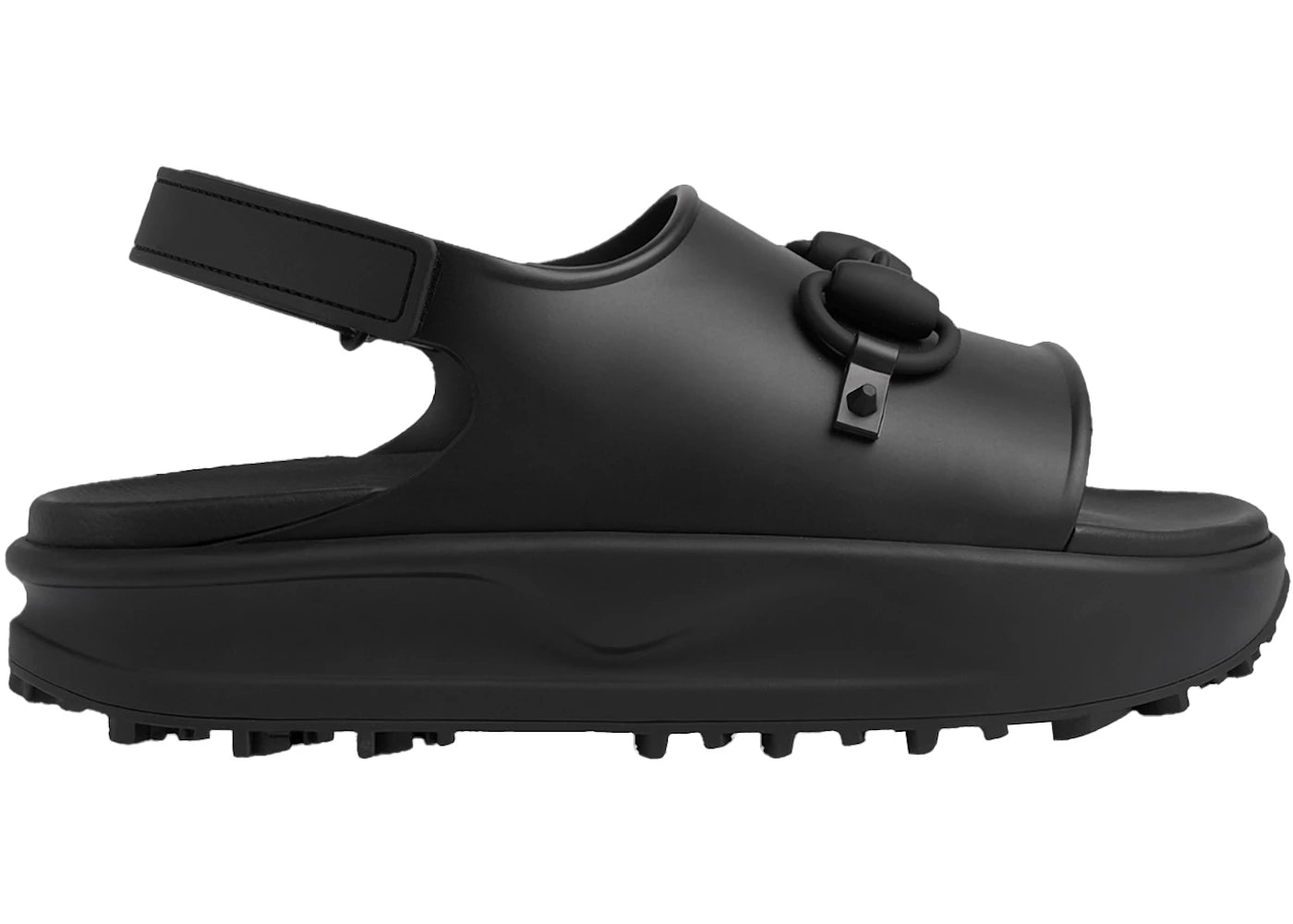 gucci interlocking g platform sandal black