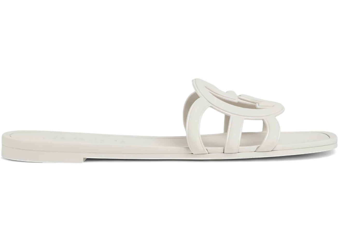 Gucci Interlocking G Slide Sandal White Rubber (Women'S)