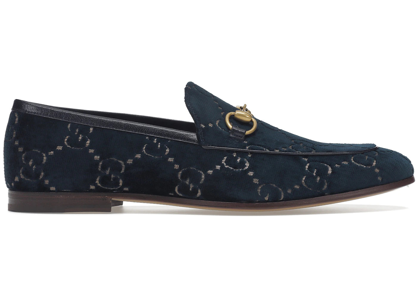 gucci jordaan gg loafer blue velvet