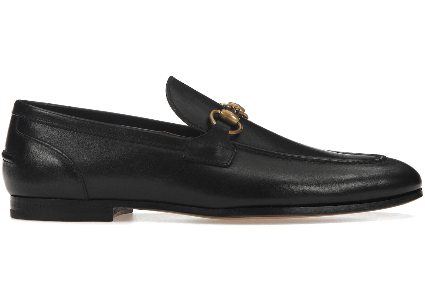 gucci jordaan loafer black leather