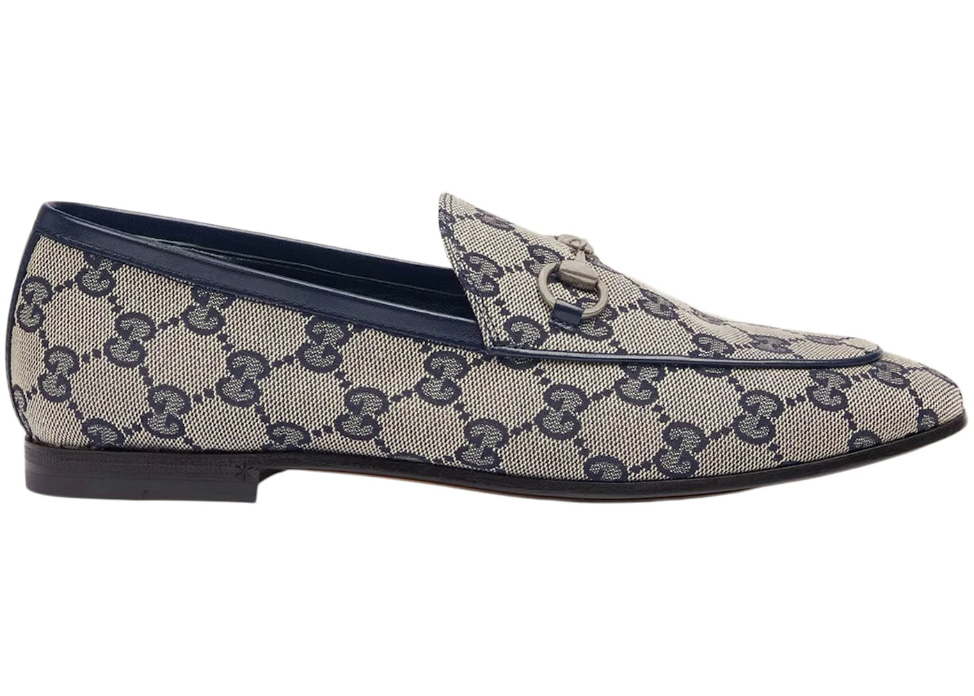gucci jordaan loafer blue gg canvas