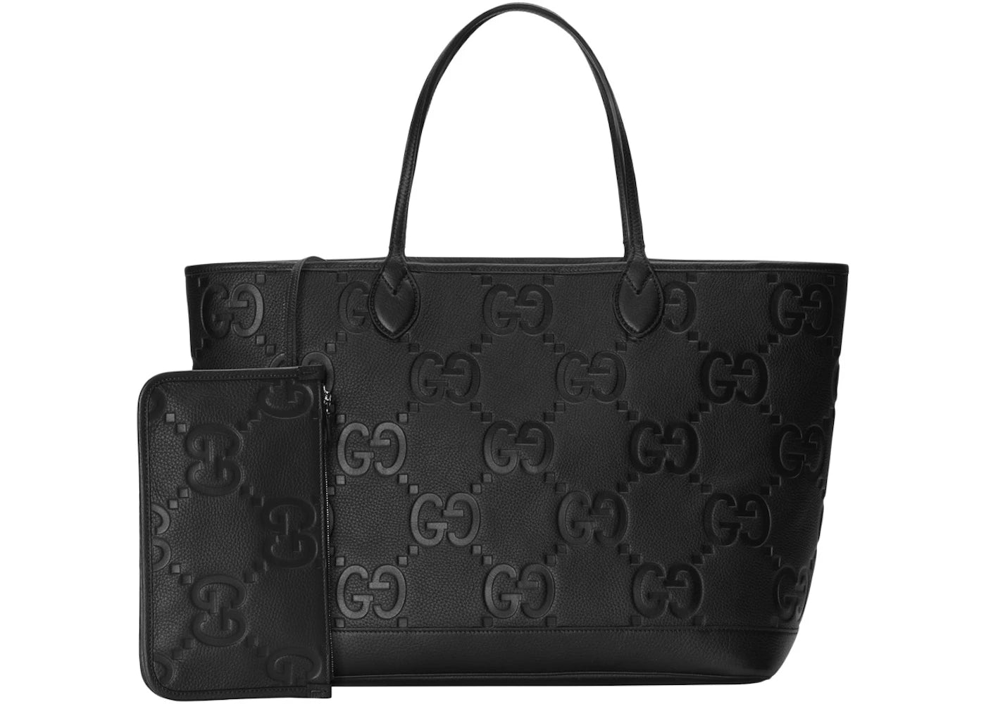 Gucci Jumbo Gg Large Tote Bag Black