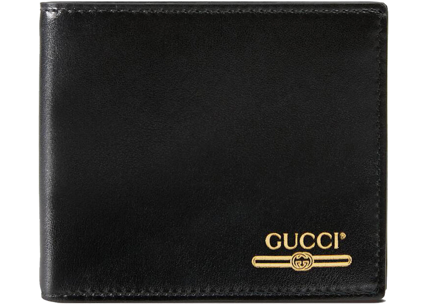 Gucci Leather Wallet With Gucci Logo (8 Card Slot) Black