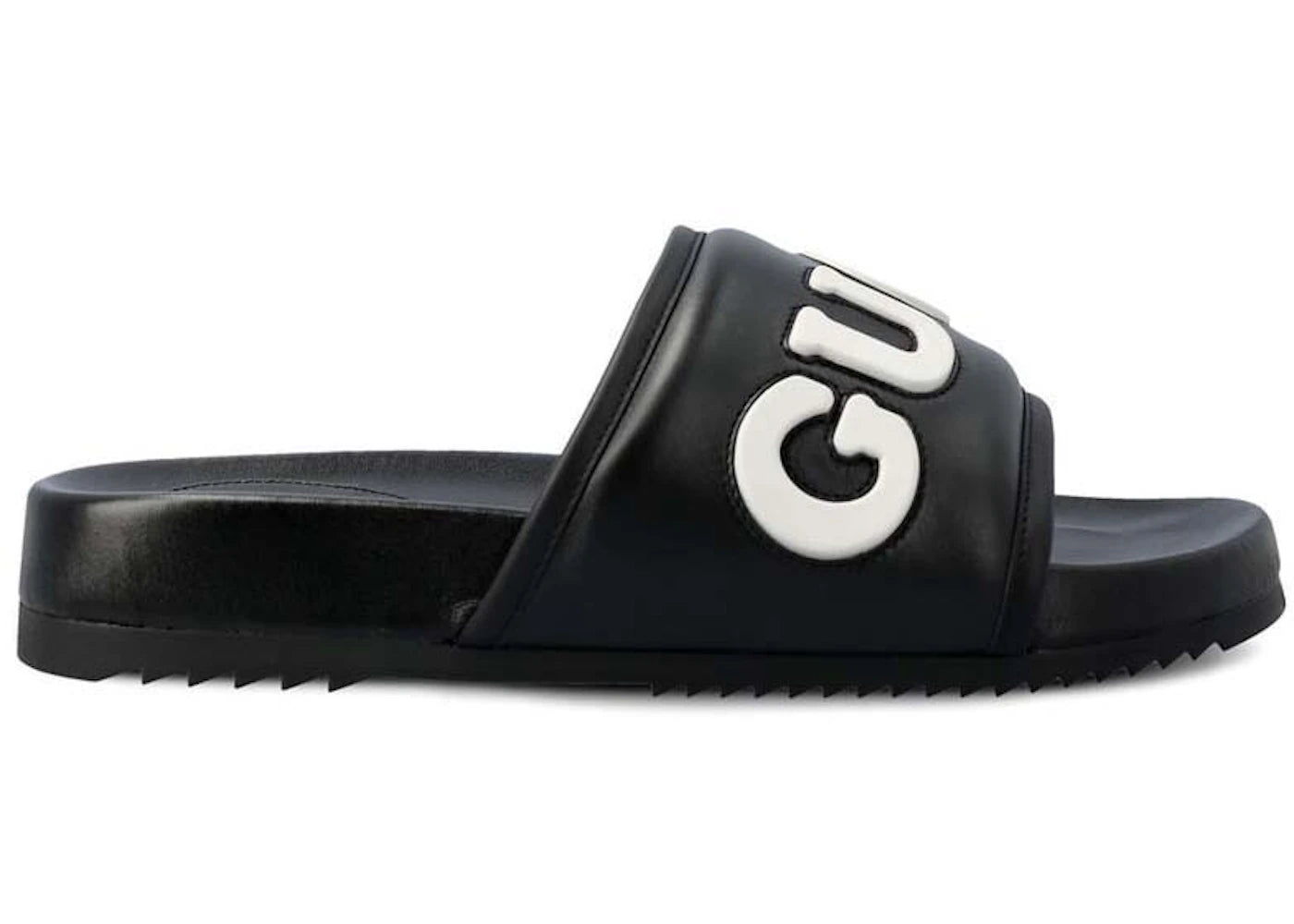 gucci logo slide black