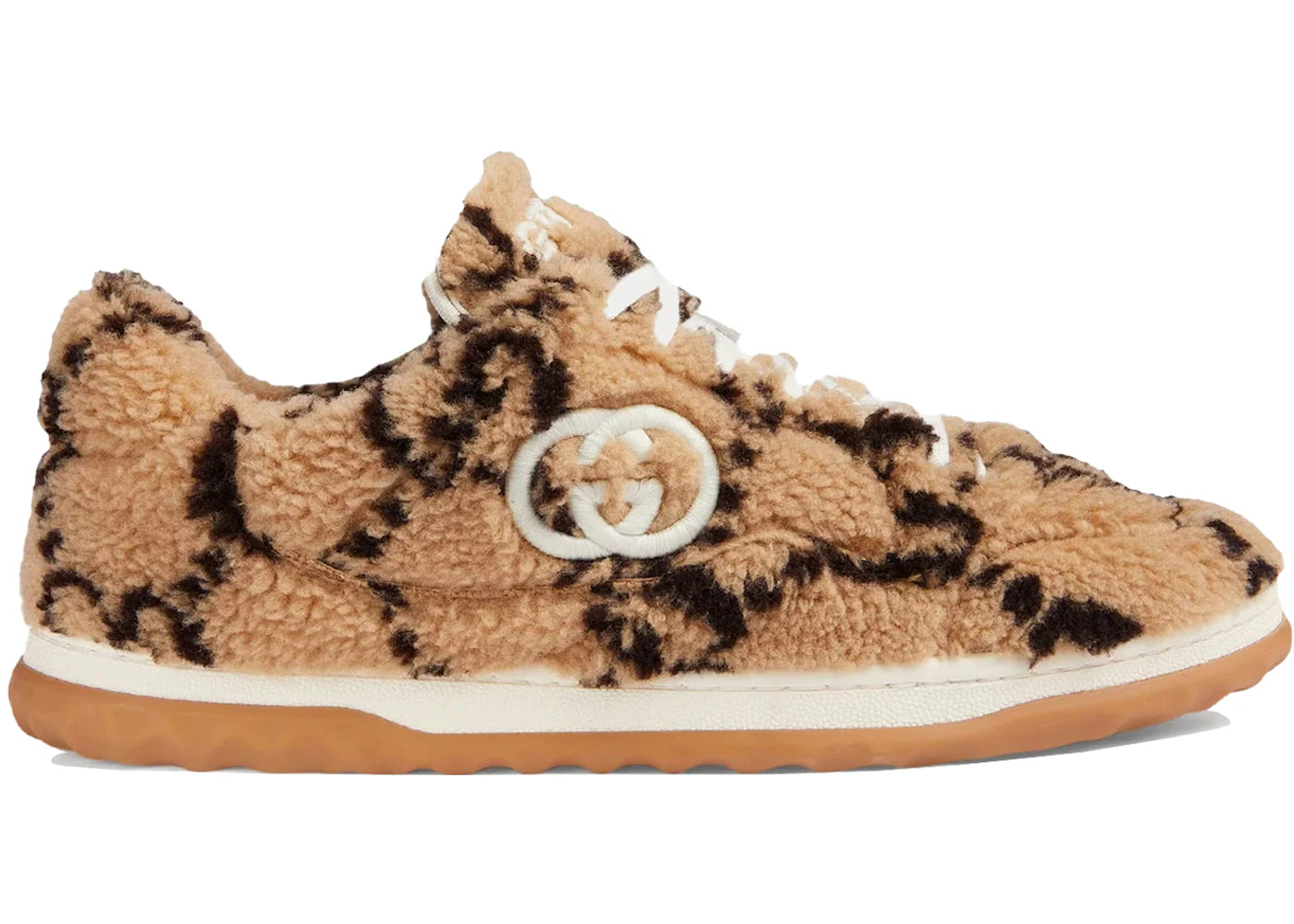 gucci mac80 interlocking g embroidery beige ebony