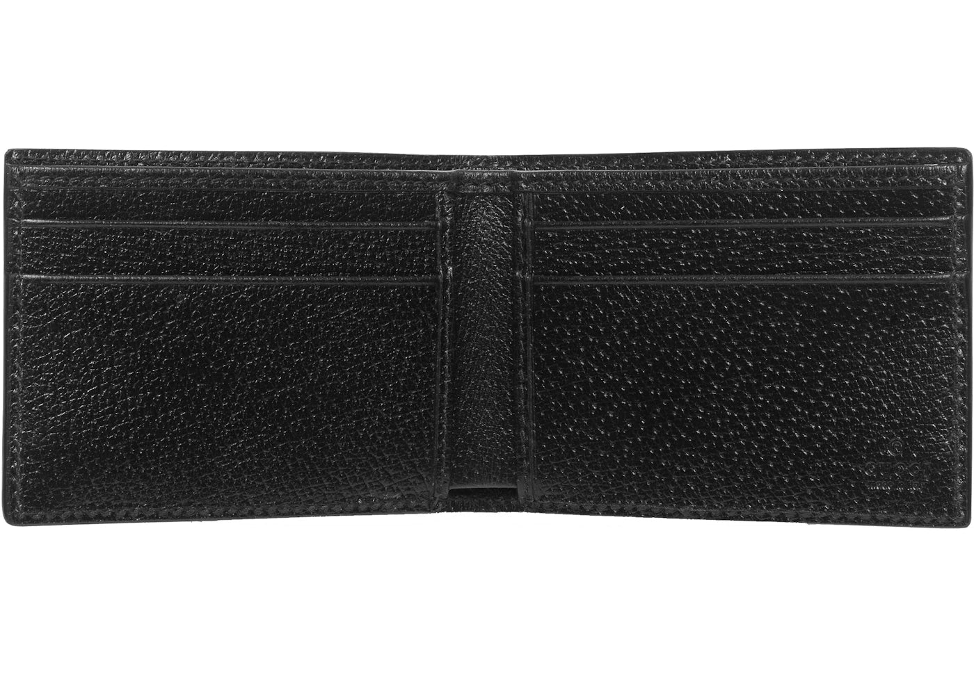gucci gg marmont bifold wallet textured calfskin black