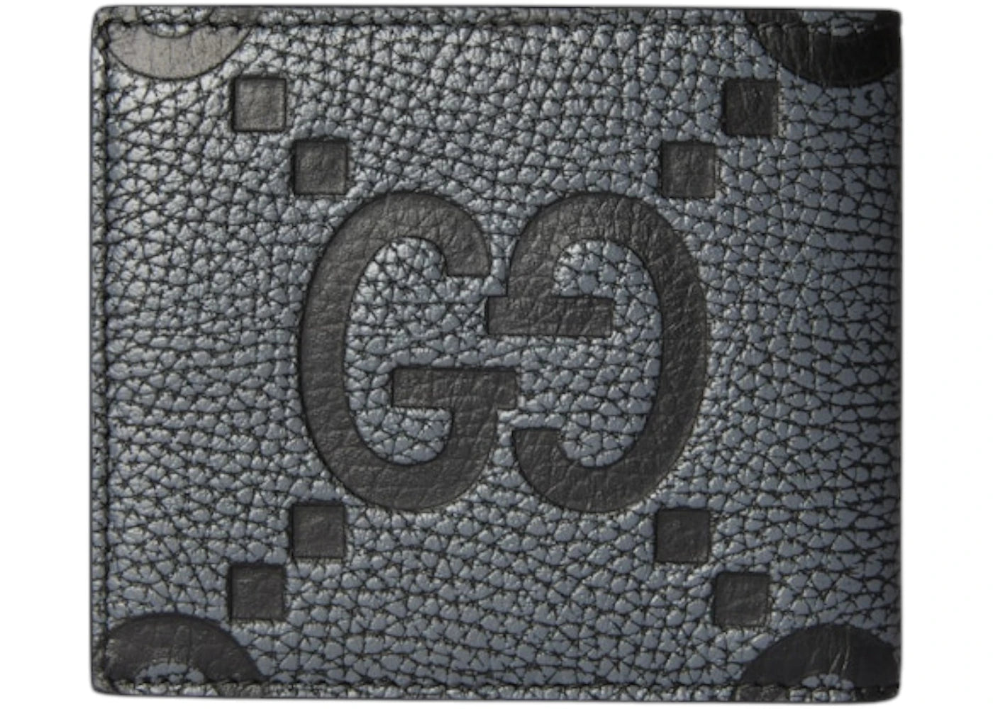 Gucci Maxi Gg Wallet Dark Grey And Black