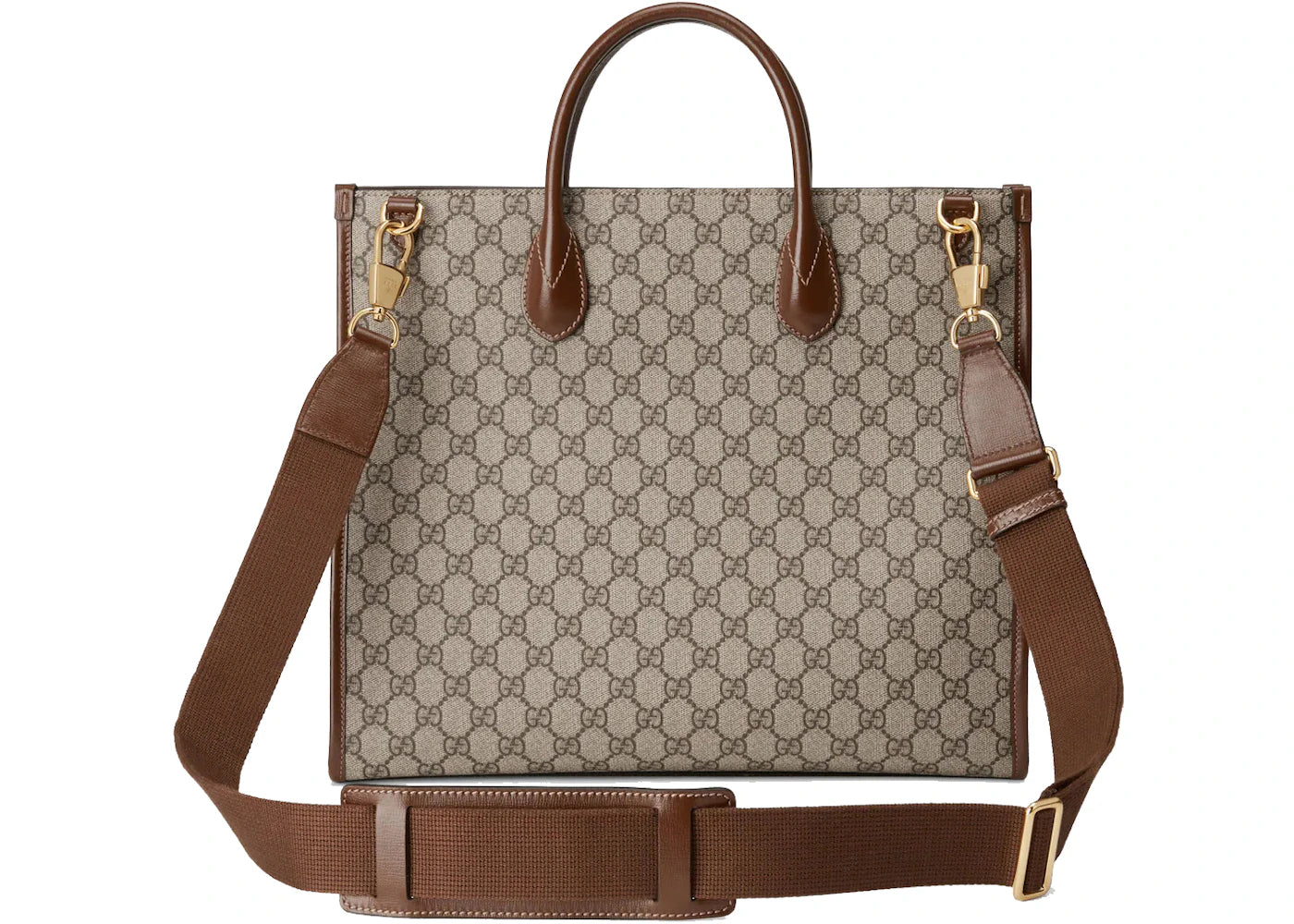 Gucci Medium Tote With Interlocking G Beige/Ebony