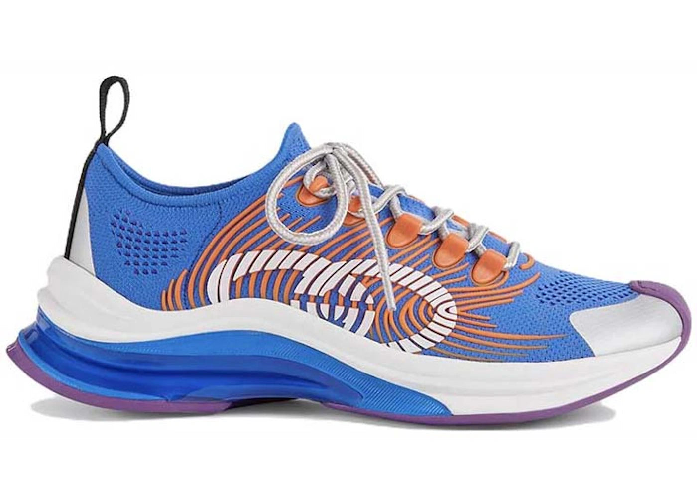 gucci monogram sneakers blue orange (women's)