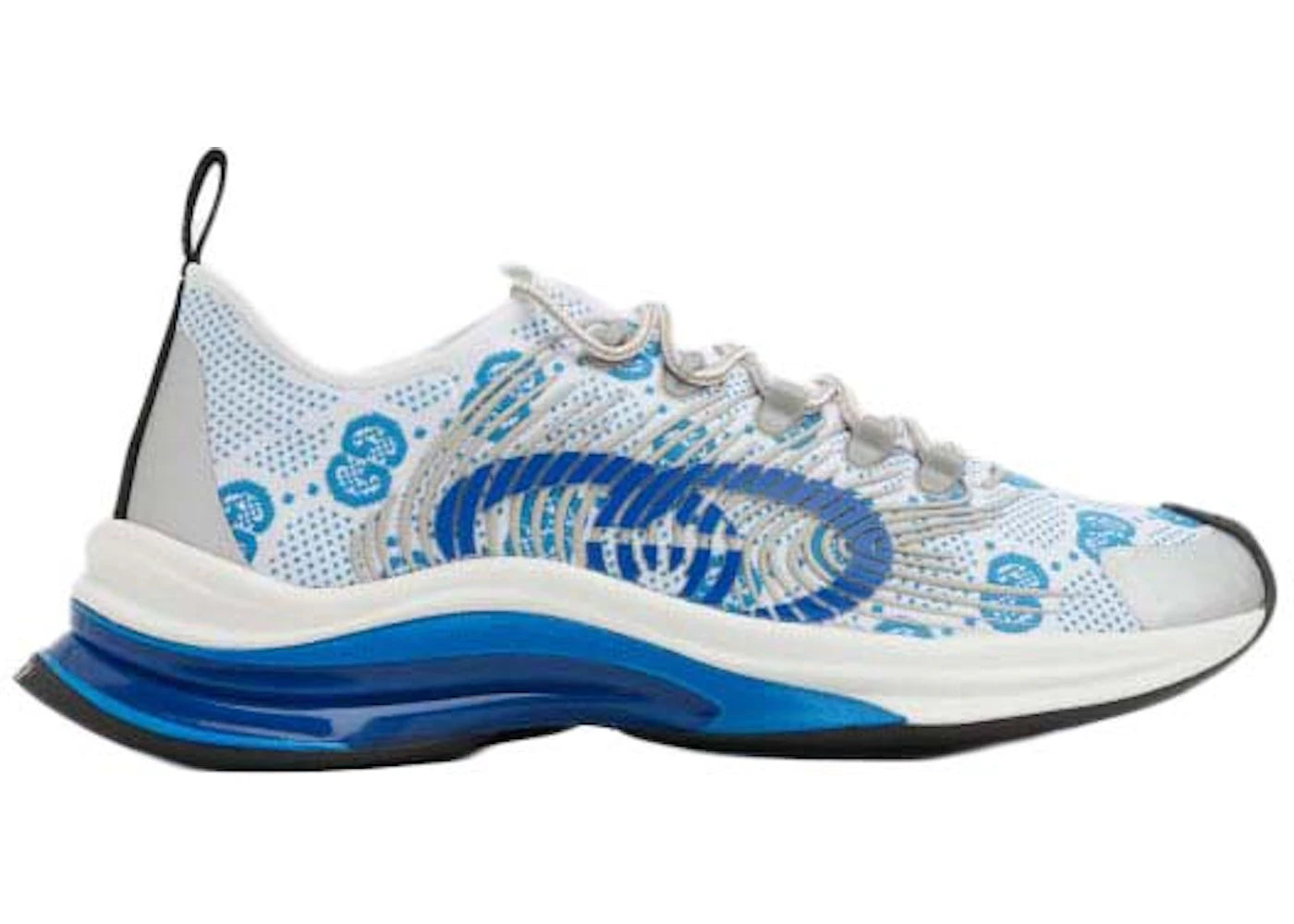 gucci monogram sneakers blue white