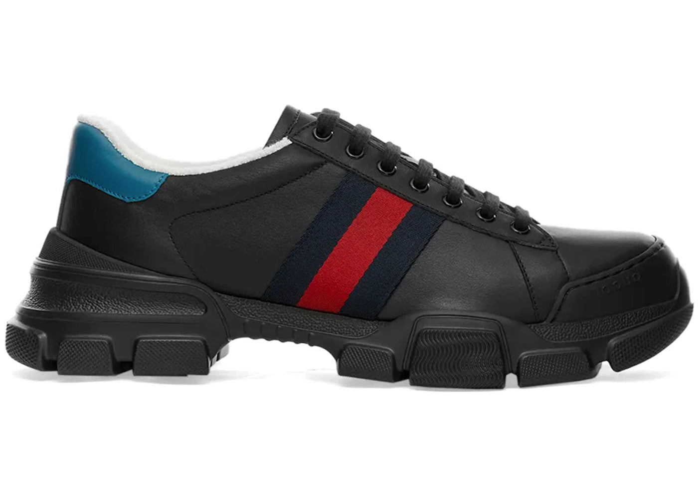 gucci nathan web marathon black classic blue