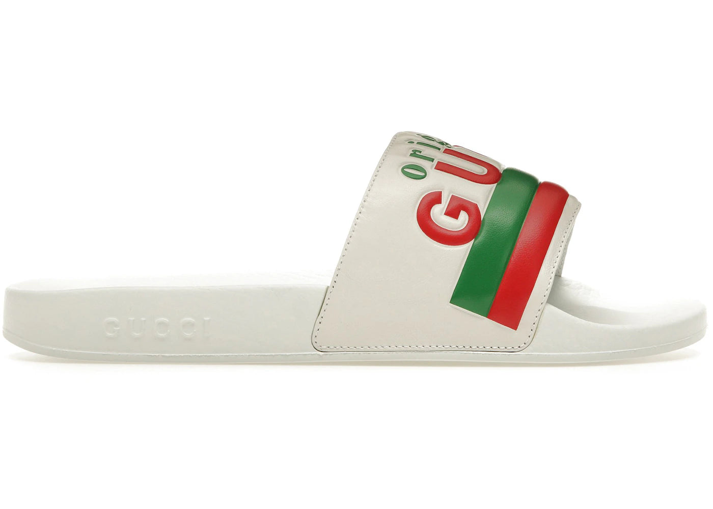 gucci "original gucci" slide white