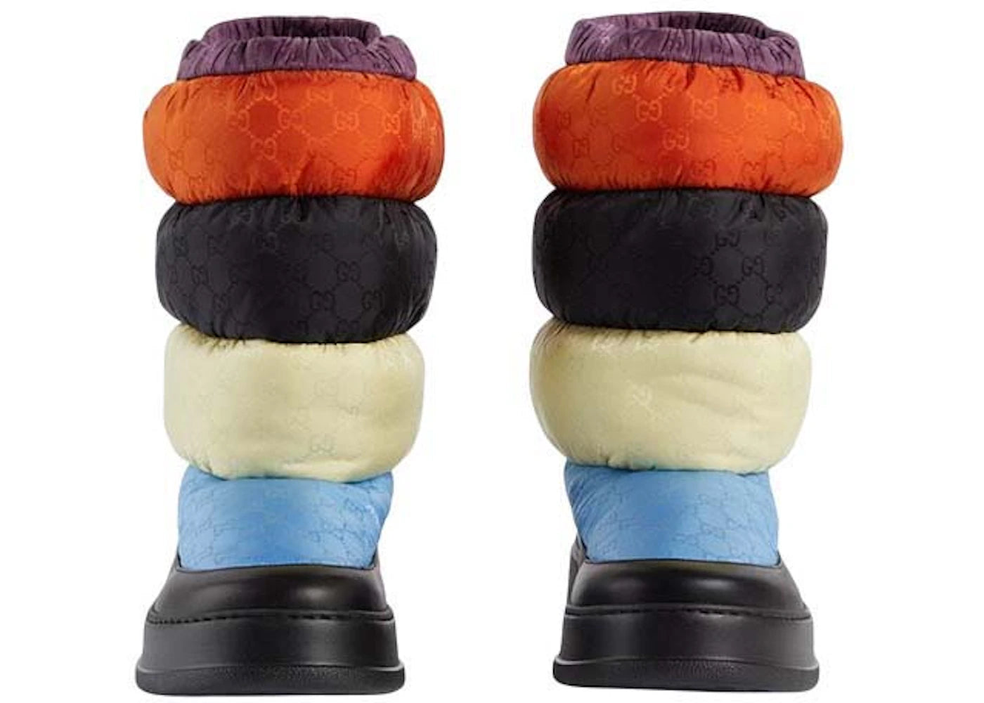 gucci padded snow boots black multi