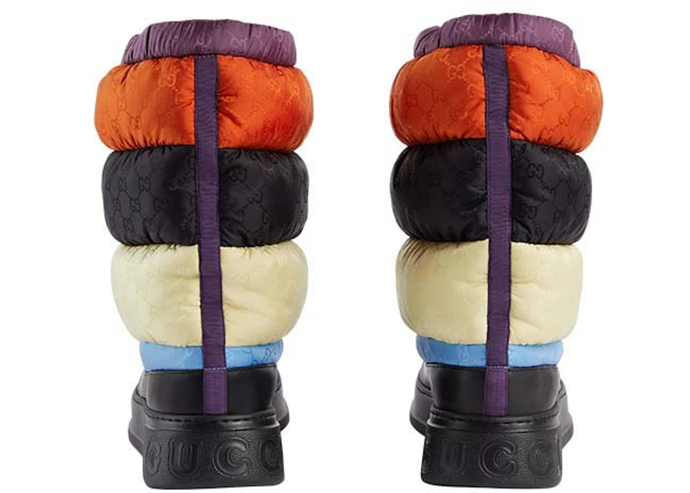 gucci padded snow boots black multi
