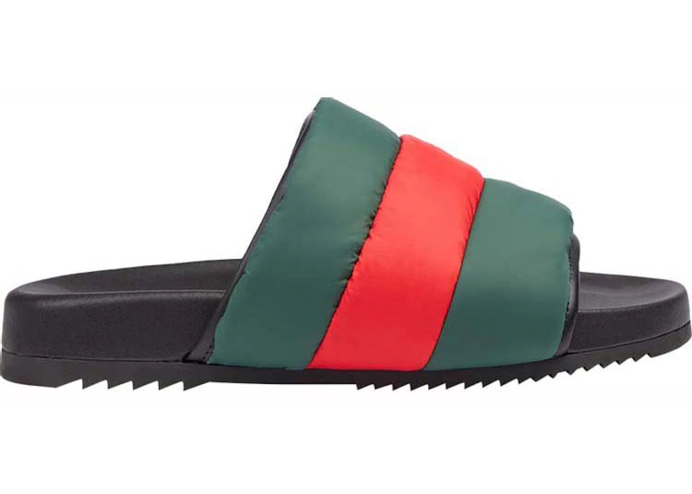 gucci padded web slide red green