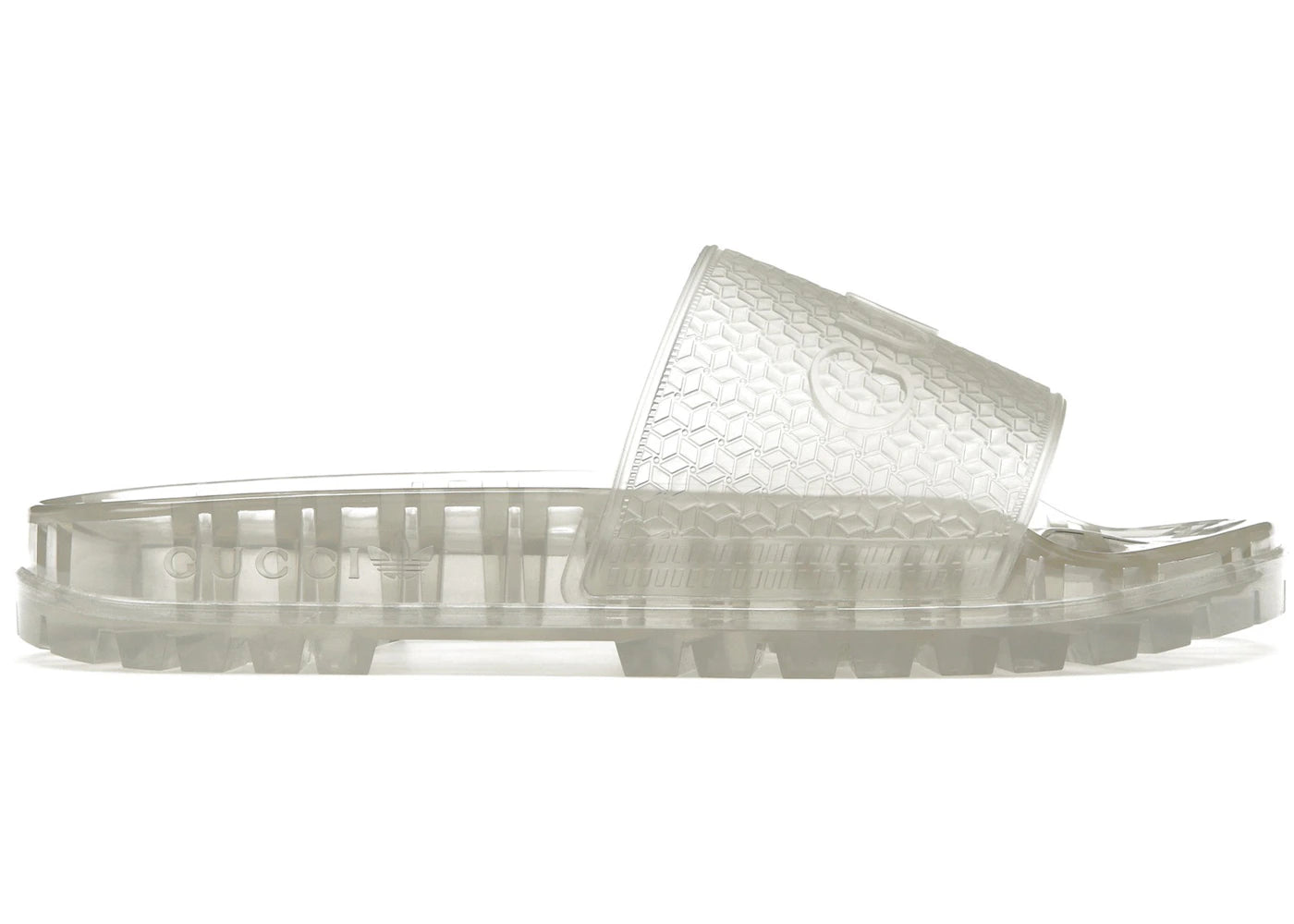 gucci persuit slide x adidas clear rubber