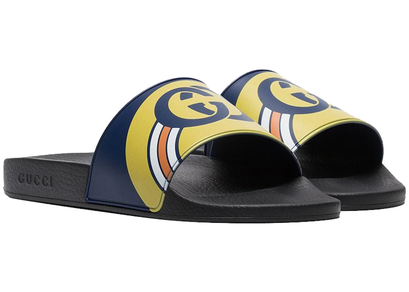 gucci persuit slides navy black