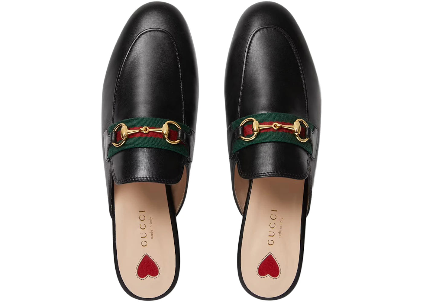 gucci princetown slipper black web leather