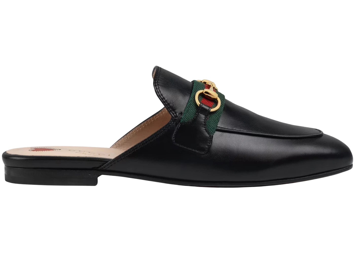 gucci princetown slipper black web leather