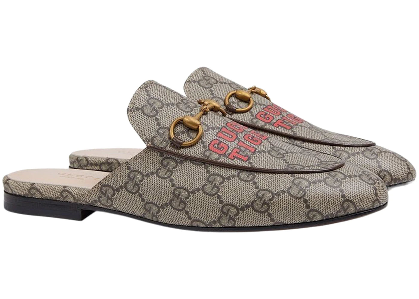 gucci princetown slipper tiger supreme leather