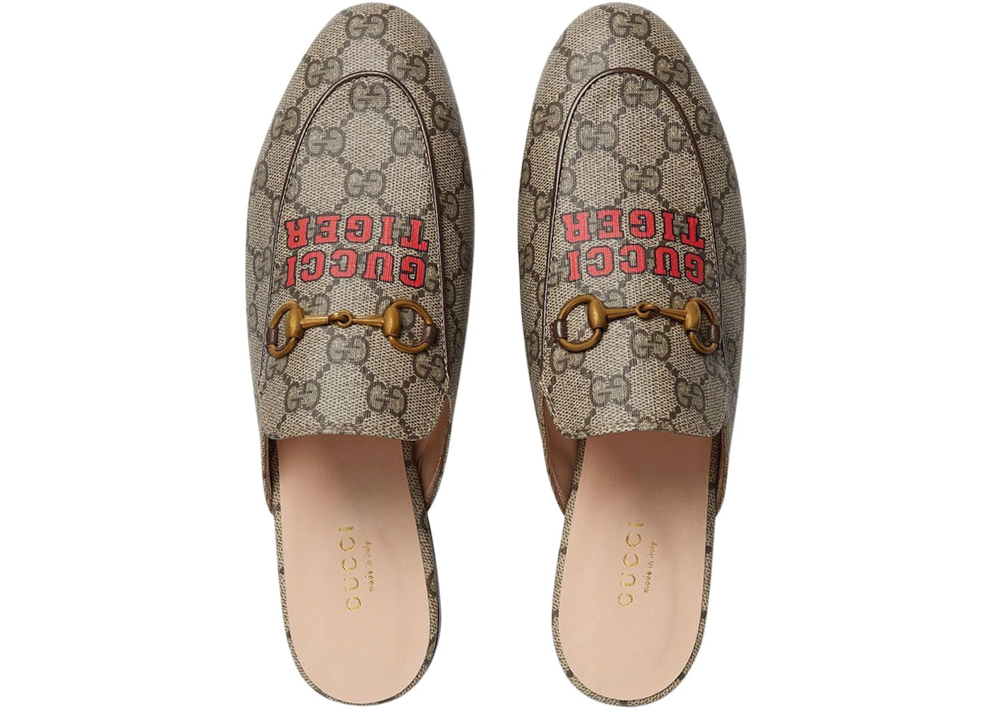 gucci princetown slipper tiger supreme leather