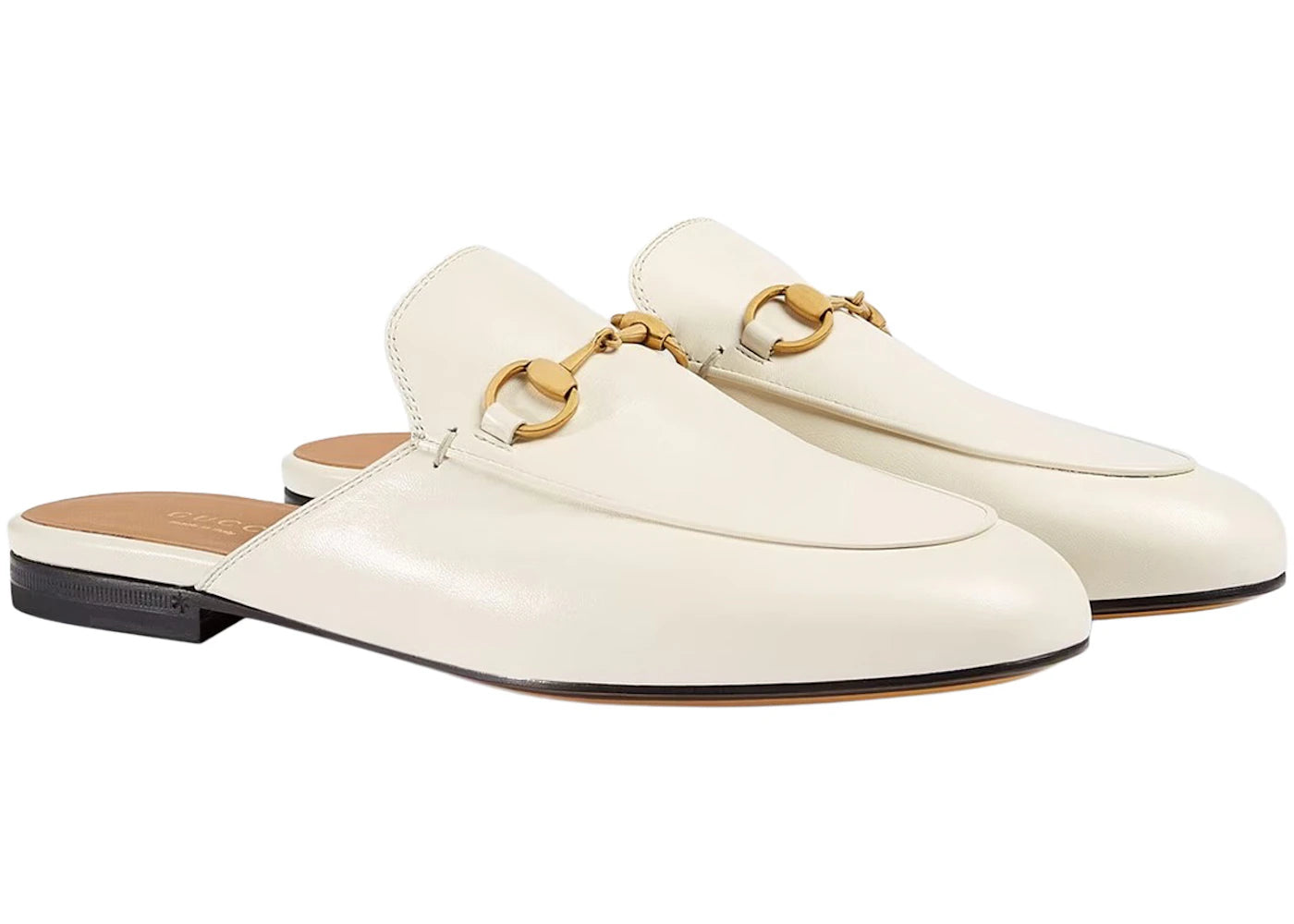 gucci princetown slipper white leather