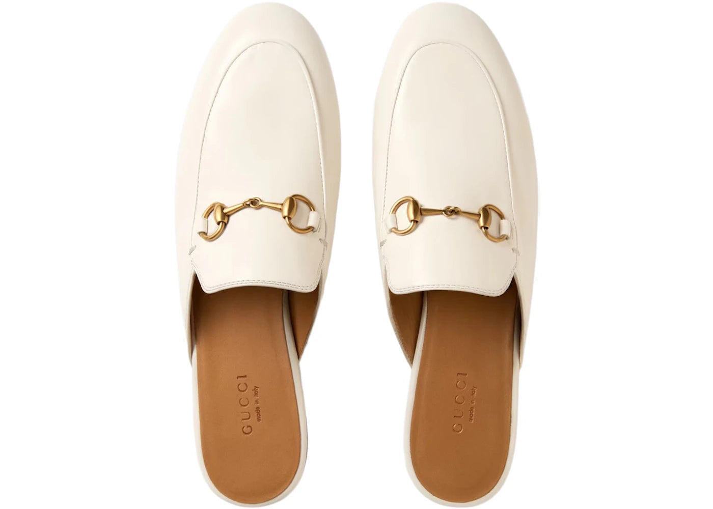 gucci princetown slipper white leather