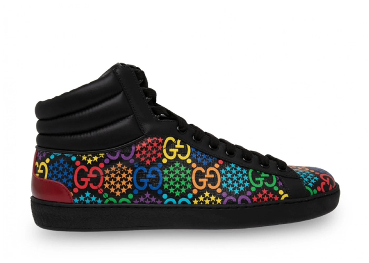 gucci psychadelic ace high black multi