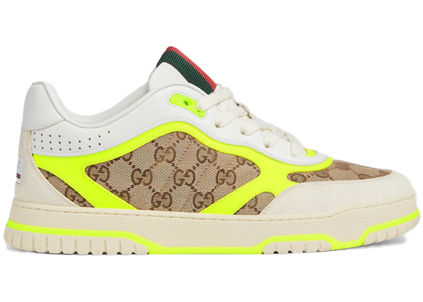 gucci re-web white beige yellow