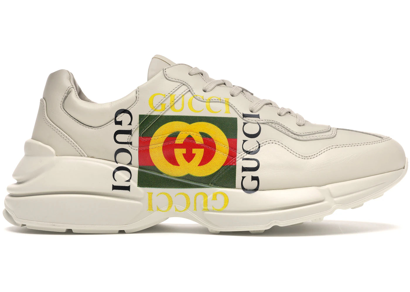 gucci rhyton logo ivory