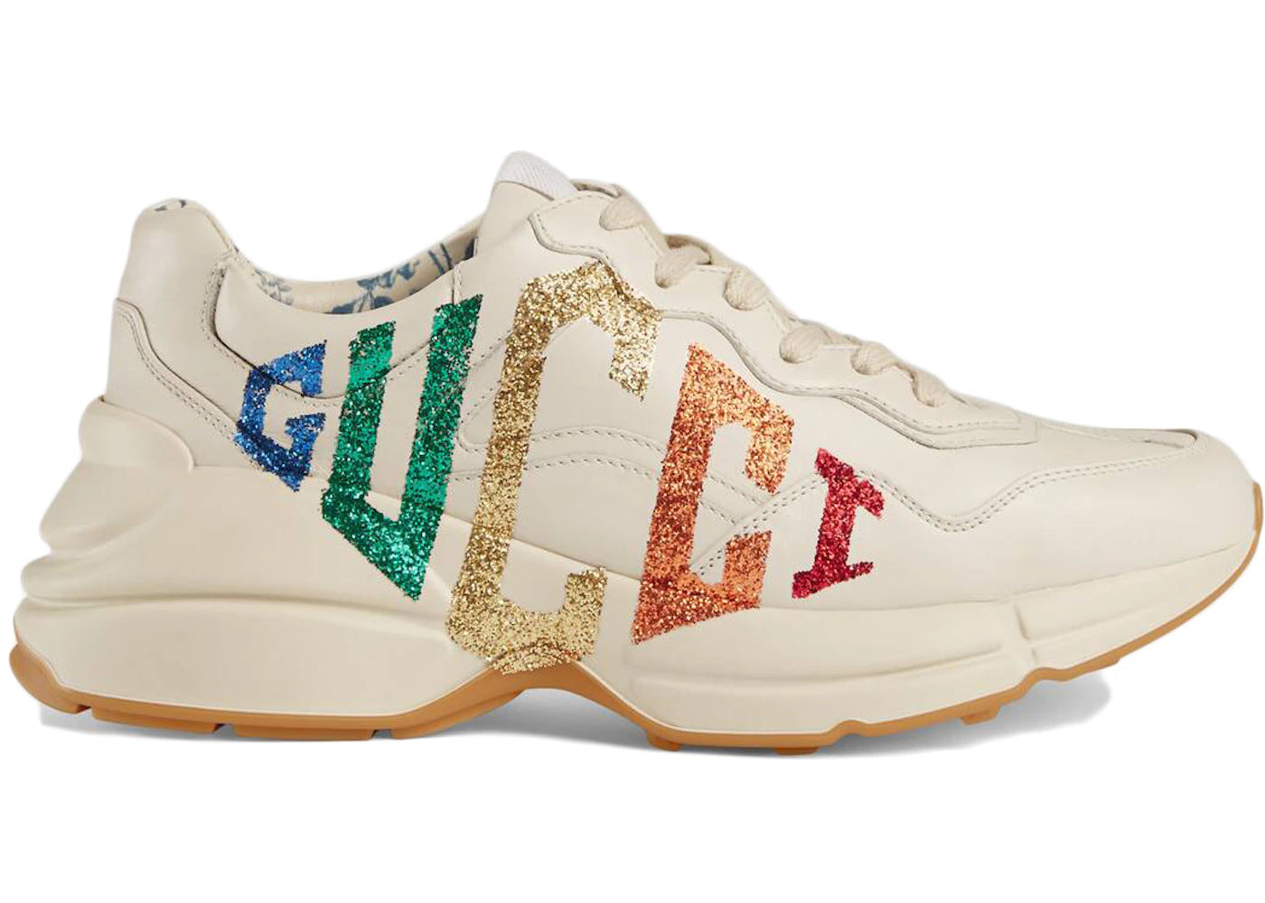 gucci rhyton rainbow glitter (women's)