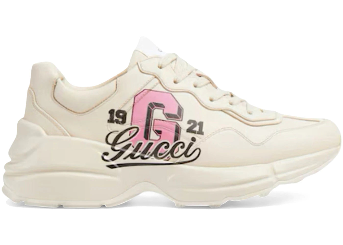 Gucci Rhyton Sneaker 1921 Ivory Pink (Women'S)