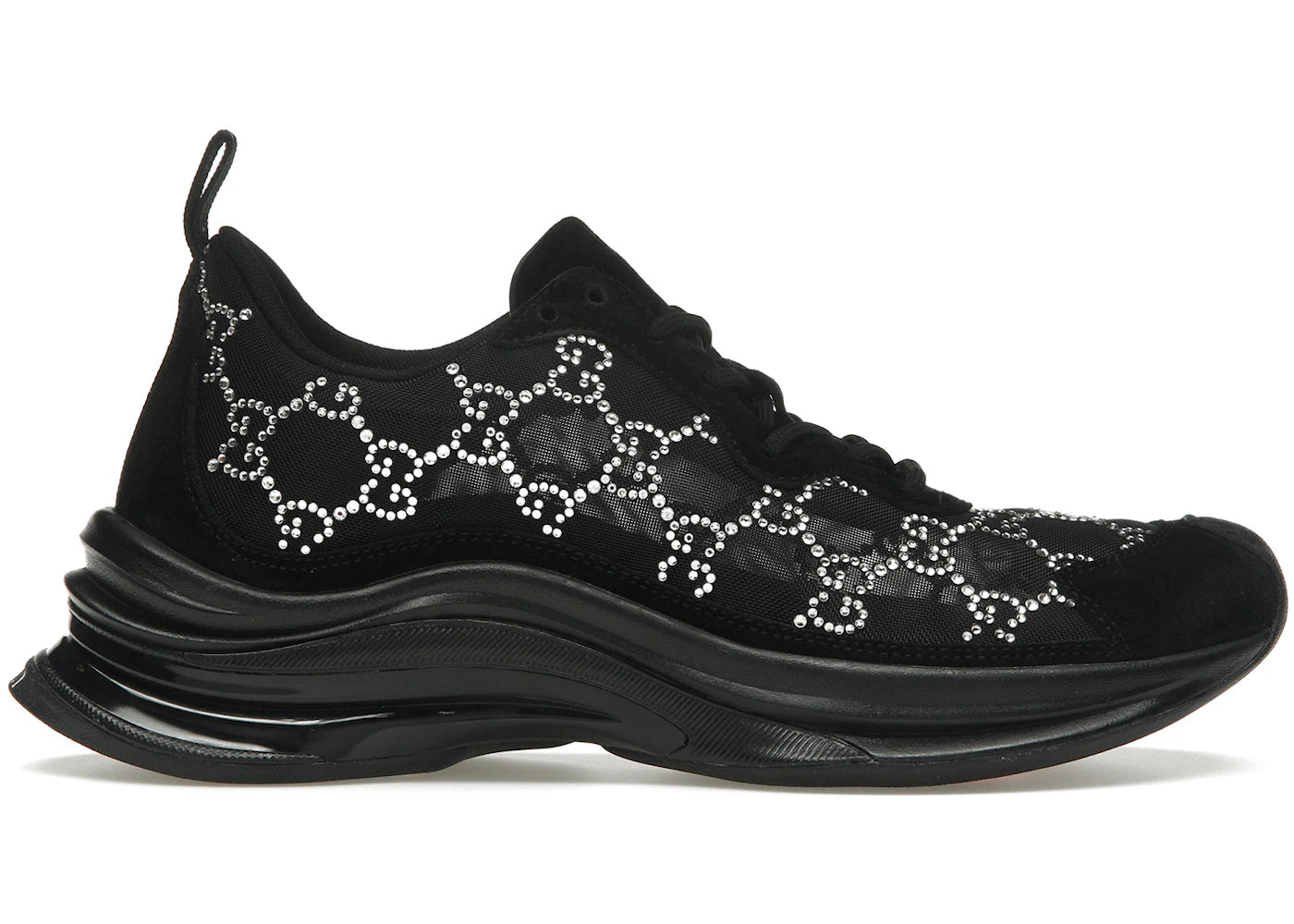 gucci run gg crystal black (women's)