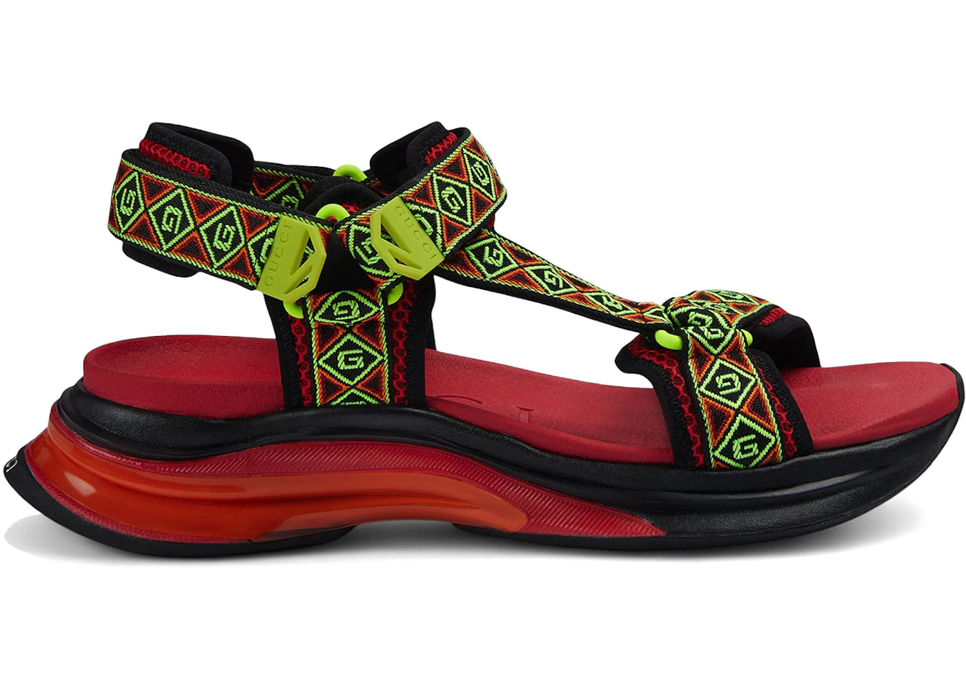 Gucci Run Sandal Red Multi