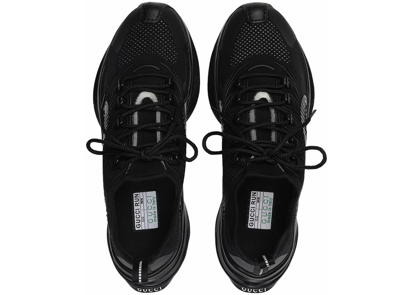 gucci run sneaker black