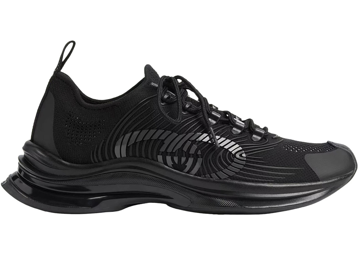 gucci run sneaker black