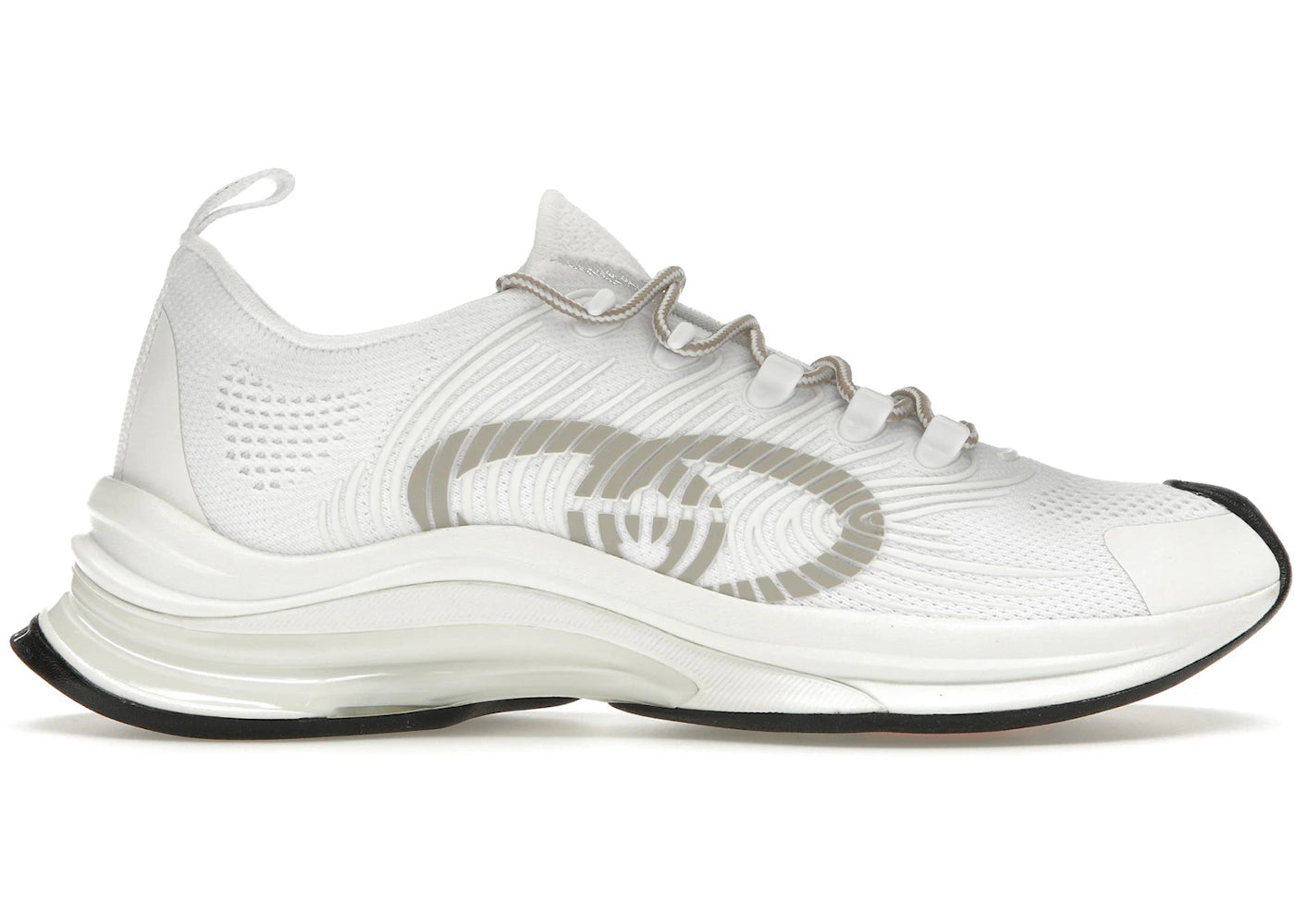 gucci run white grey black