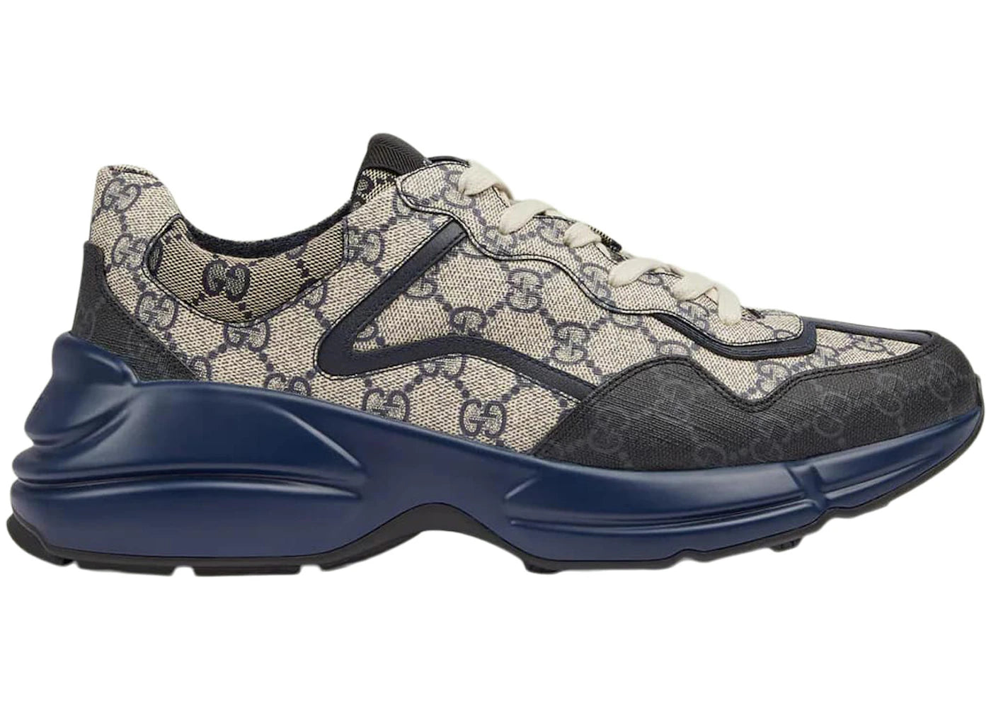 gucci rython gg grey navy