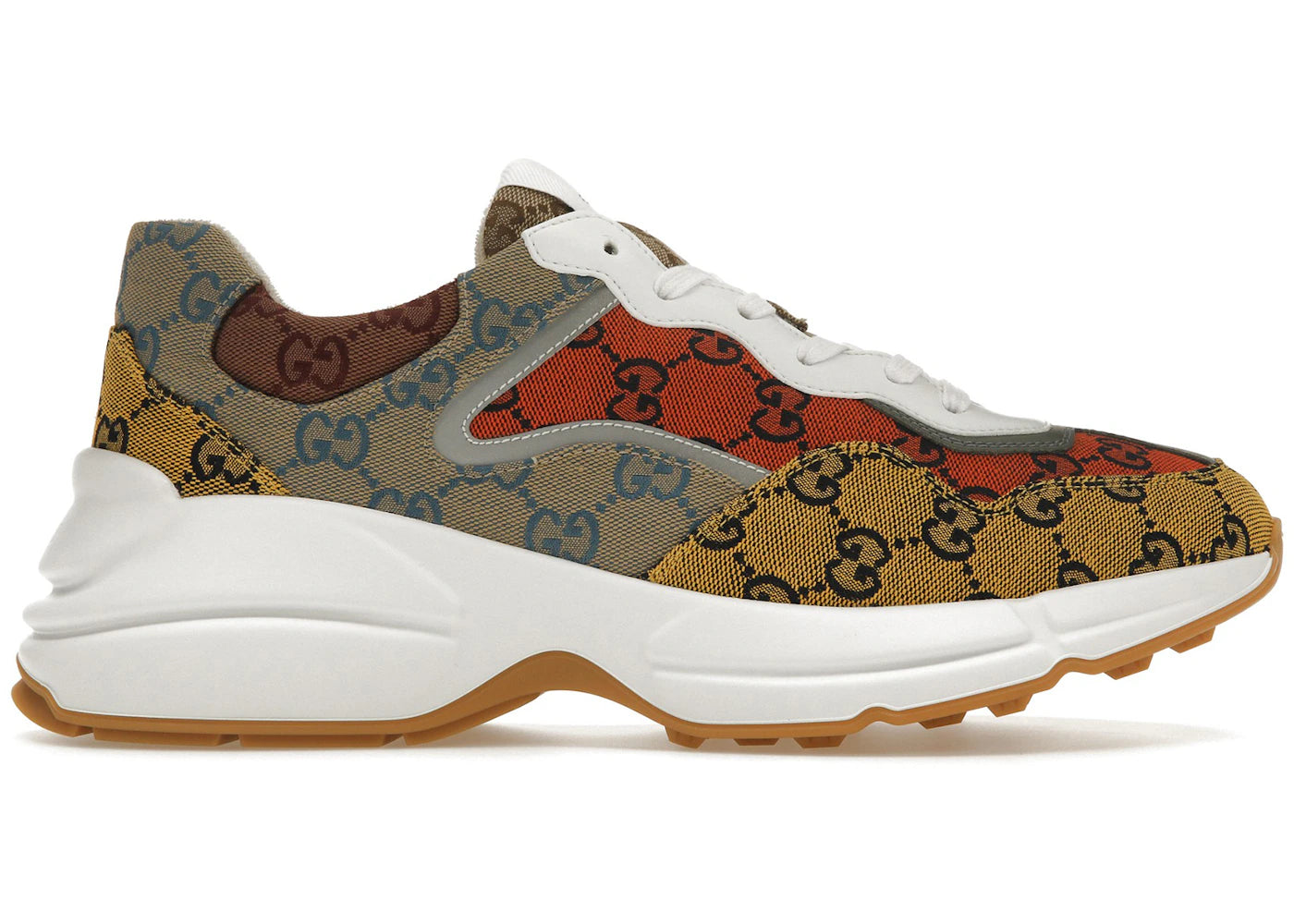 gucci rython gg multicolor white