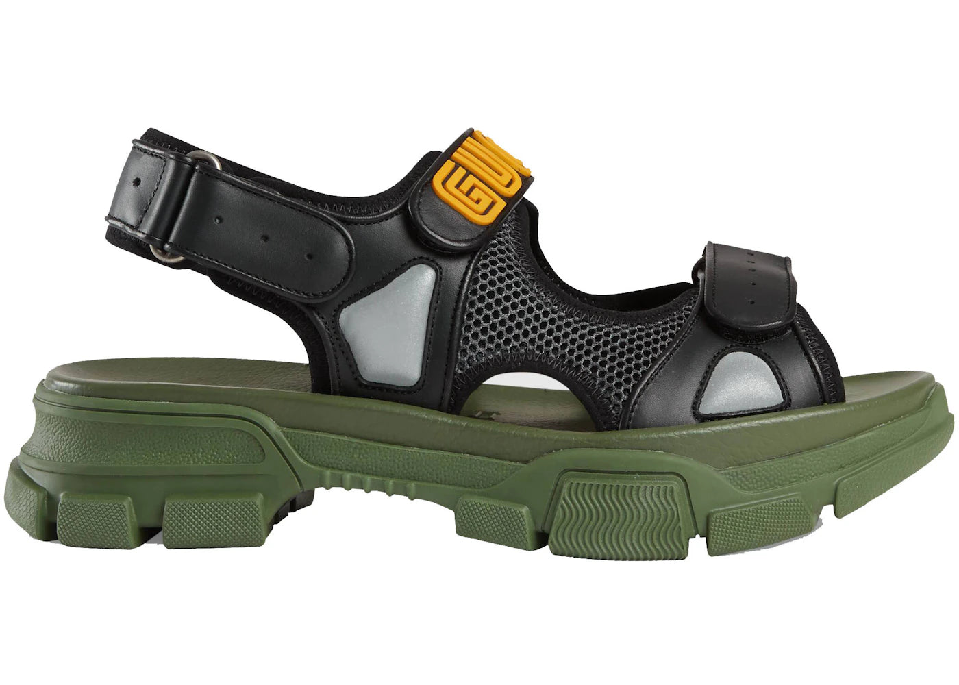 gucci sandal sega black