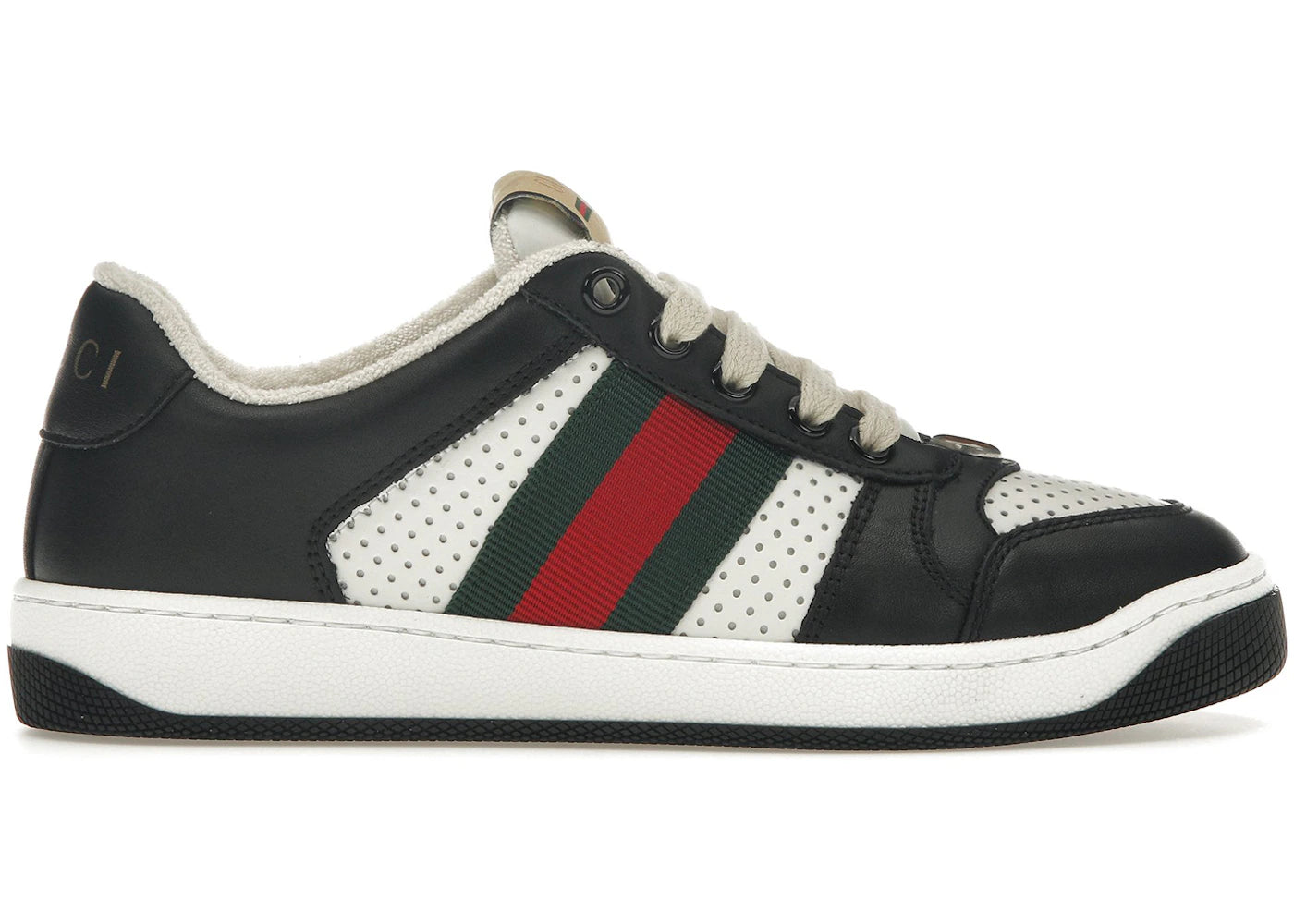 gucci screener black white (women's)