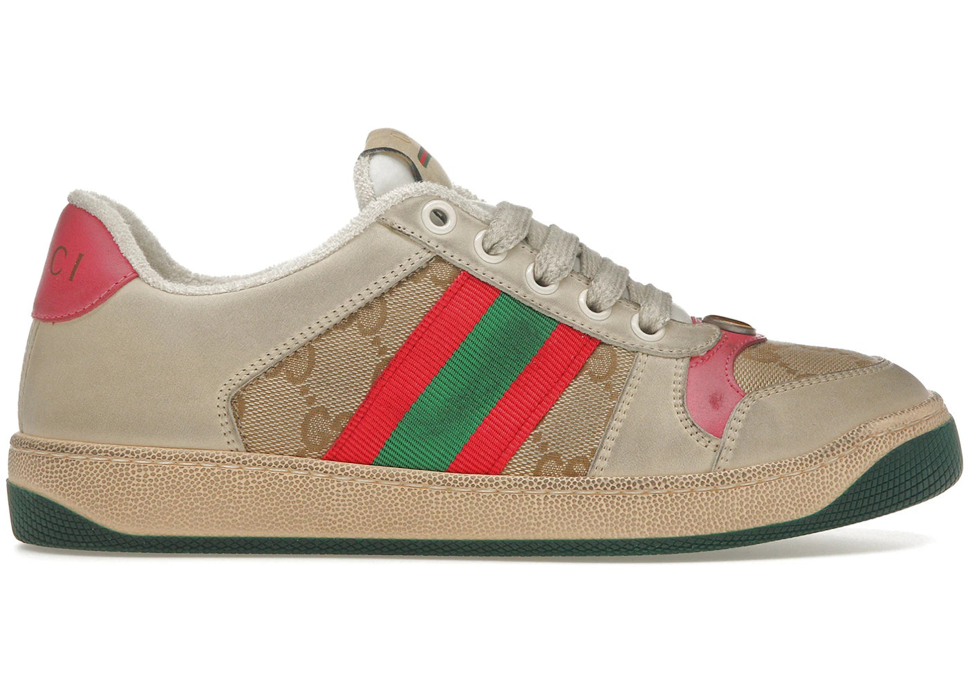 gucci screener butter leather red (women's)