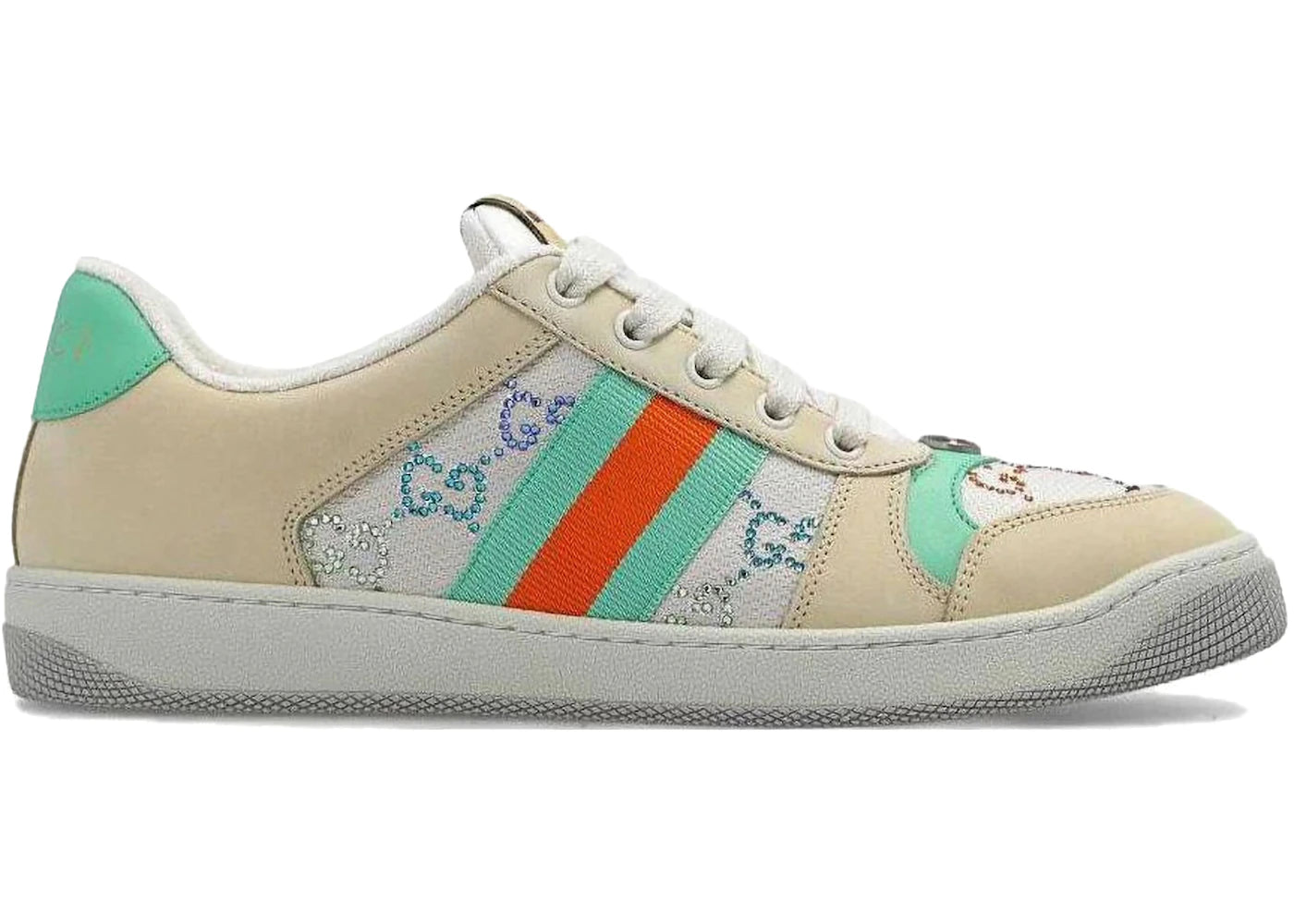 Gucci Screener Gg Crystals Beige Green Orange (Women'S)