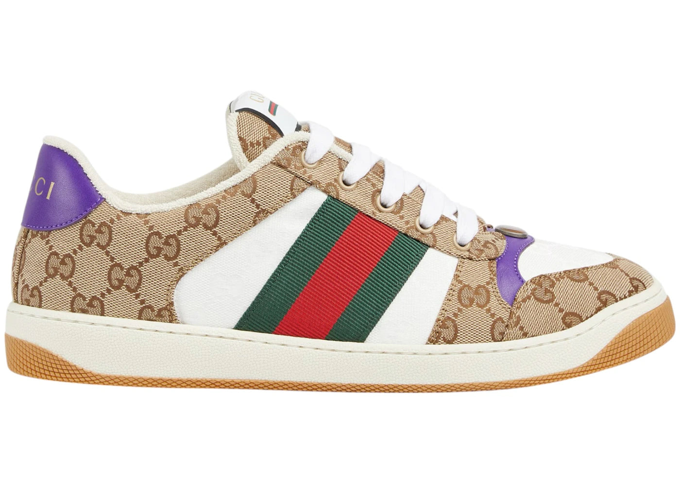 gucci screnner gg beige purple